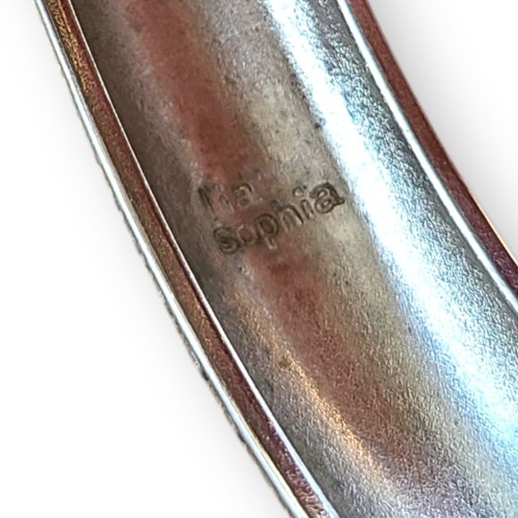 Lia Sophia Black Enameled Rhinestone Clamper Bangle - Picture 9 of 9